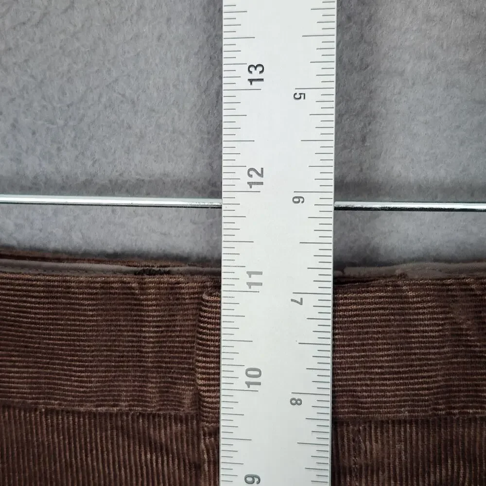 Lands End Pants Mens 35x27 Brown Corduroy Chino Classic Fit Stretch Casual
